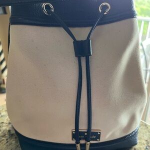 Kate Spade Jacey Oliver Street canvas bucket bag